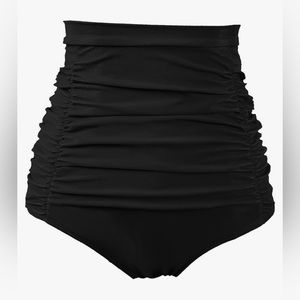 COCOPEAR Women's Ruched High Waisted Bikini Bottom Retro Vintage